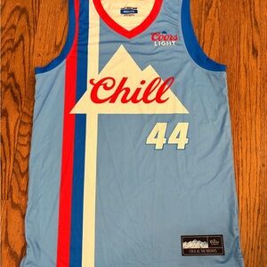 Coors Light Chill Basketball Jersey in Light Blue - Medium